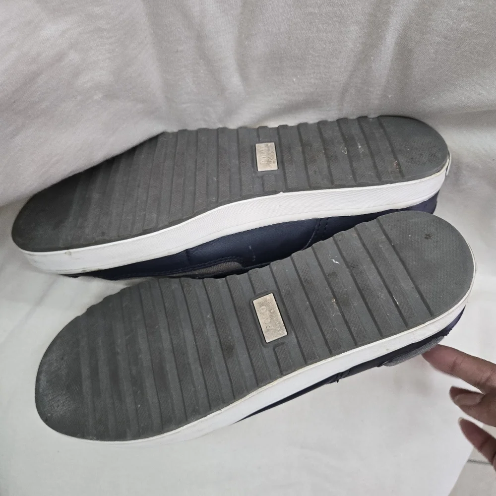 Polo by Ralph Lauren Men's Navy and Gray Casual Shoes. Size 8.5